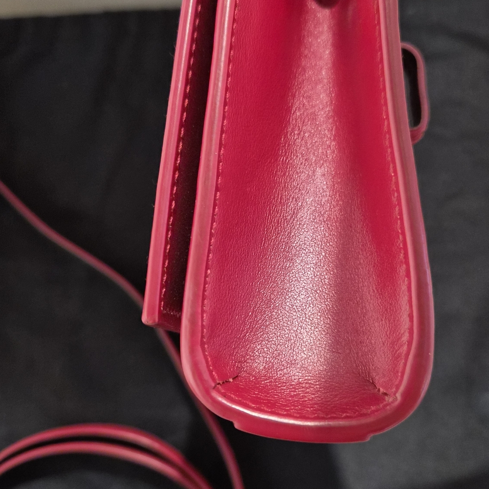 Saint Laurent Red Leather Crossbody Bag - Picture 4 of 8